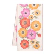 Bloemenprint Zijden Sjaal Salvatore Ferragamo , White , Dames