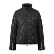 Zwarte Diamond-Quilted Donsjas Aw23 Duvetica , Black , Dames