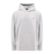 Geborduurd Logo Katoenmix Sweatshirt Polo Ralph Lauren , Gray , Heren