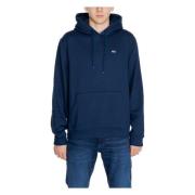 Blauwe Hoodie Mannen Herfst/Winter Tommy Hilfiger , Blue , Heren