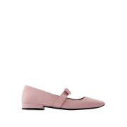 Roze Leren Ballerina Versace , Pink , Dames