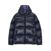 Capuchon Donsjas Navy Aw23 Duvetica , Blue , Heren