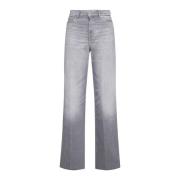 Grijze Denim Jeans 7 For All Mankind , Gray , Dames