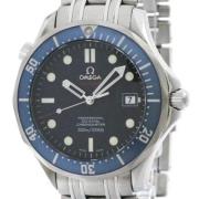 Pre-owned Stainless Steel watches Omega Vintage , Blue , Heren