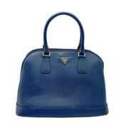 Pre-owned Leather prada-bags Prada Vintage , Blue , Dames