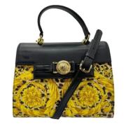 Pre-owned Canvas handbags Versace Pre-owned , Yellow , Dames