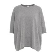 Luxe Grijs Cashmere Gebreide Kleding Aw24 MVM , Gray , Dames