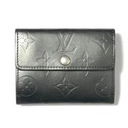 Pre-owned Leather wallets Louis Vuitton Vintage , Black , Dames