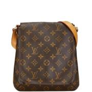 Pre-owned Canvas louis-vuitton-bags Louis Vuitton Vintage , Brown , Da...