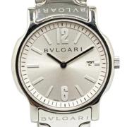 Pre-owned Stainless Steel watches Bvlgari Vintage , Gray , Dames