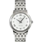 Pre-owned Stainless Steel watches Omega Vintage , White , Dames