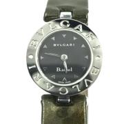 Pre-owned Stainless Steel watches Bvlgari Vintage , Black , Dames