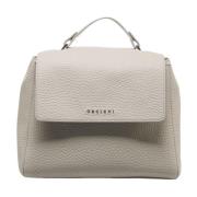 Grijze Nappa Handtas Sveva Soft Small Orciani , Gray , Dames