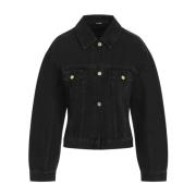 Zwarte Denim Jas Jacquemus , Black , Dames