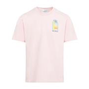 Stijlvolle heren T-shirts & polo's in roze & paars Casablanca , Pink ,...