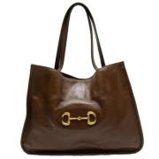 Pre-owned Leather gucci-bags Gucci Vintage , Brown , Dames