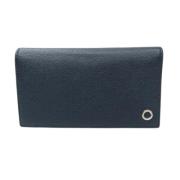 Pre-owned Leather wallets Bvlgari Vintage , Blue , Heren