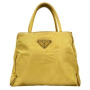 Pre-owned Nylon prada-bags Prada Vintage , Yellow , Dames