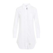 Witte Overhemdjurk met Strepen Thom Browne , White , Dames