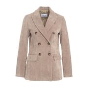 Beige Corduroy Blazer Aw24 Gender , Beige , Dames