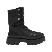 Ibiza Boot Monogram Zwart Leer Suède Misbhv , Black , Heren