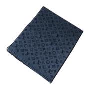 Pre-owned Wool scarves Louis Vuitton Vintage , Blue , Dames