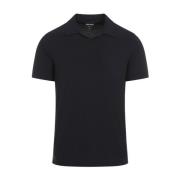 Blauwe T-shirts & Polos voor Mannen Giorgio Armani , Blue , Heren