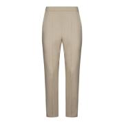 Nepeta Beige Wollen Broek Max Mara , Beige , Dames