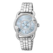 Dames Roestvrijstalen Analoge Horloge Roberto Cavalli , Gray , Dames