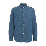 Klassieke Denim Shirt Blauw Ralph Lauren , Blue , Heren