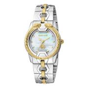 Dames Analoge Quartz Stalen Horloge Roberto Cavalli , Yellow , Dames