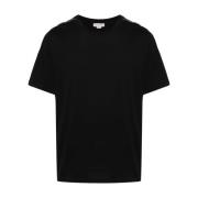 Zwart T-shirt met Print Alexander McQueen , Black , Heren