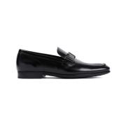 Zwarte Leren Loafers Stijlvolle Instappers Tod's , Black , Heren