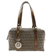 Pre-owned Canvas shoulder-bags Fendi Vintage , Brown , Dames