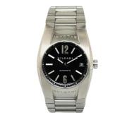 Pre-owned Stainless Steel watches Bvlgari Vintage , Black , Heren