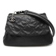 Pre-owned Canvas chanel-bags Chanel Vintage , Black , Dames