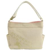 Pre-owned Canvas totes Burberry Vintage , Beige , Dames