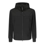 Stretch Parka Jas met Ritssluiting C.p. Company , Black , Heren