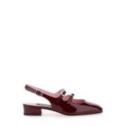 Burgundy Patent Hak Schoenen Carel , Red , Dames