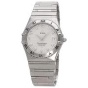 Pre-owned Stainless Steel watches Omega Vintage , White , Heren