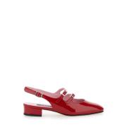 Rode Patent Hak Schoenen Carel , Red , Dames