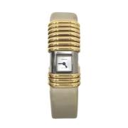 Pre-owned Stainless Steel watches Cartier Vintage , White , Dames