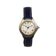 Pre-owned Stainless Steel watches Cartier Vintage , White , Dames