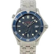 Pre-owned Stainless Steel watches Omega Vintage , Blue , Heren