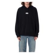 Zwarte Gebreide Trui Tag Hoodie Aw24 MM6 Maison Margiela , Black , Her...