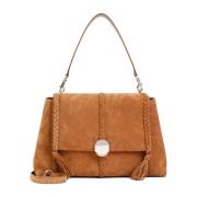 Bruine Suède Handtas Chloé , Brown , Dames