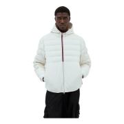 Gestreepte Trim Donsjas Moncler , White , Heren