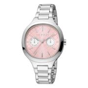 Analoge Datum Horloge Roestvrij Staal Esprit , Gray , Dames