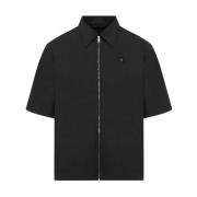 Tech Fabric Zipper Shirt Givenchy , Black , Heren