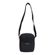 Nylon Mini Reporter Tas Tommy Hilfiger , Black , Heren